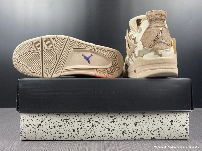 Official Maikesneakers Air 4 DJ1193-200 Jordan x Aleali May Camo 0728
